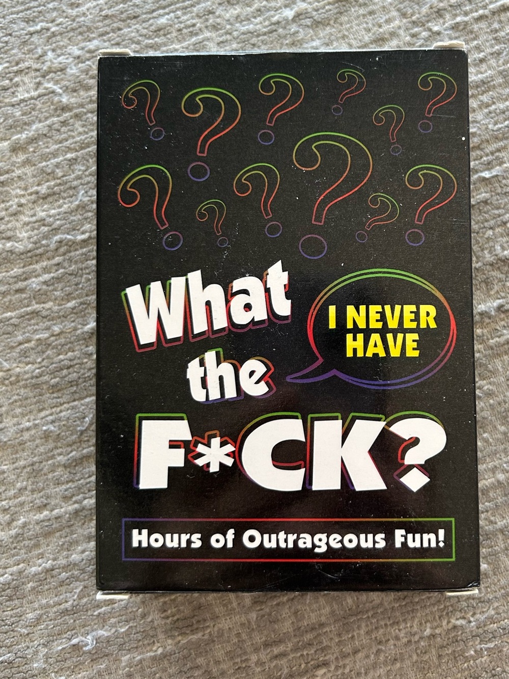 What the F*ck? I Never Have - Party Card Game (Black)